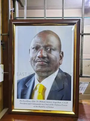 New President Potraits, Kenyan President Framed Portrait A4