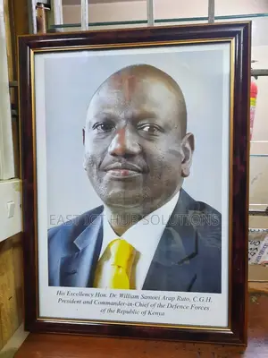 New President Potraits, Kenyan President Framed Portrait A4
