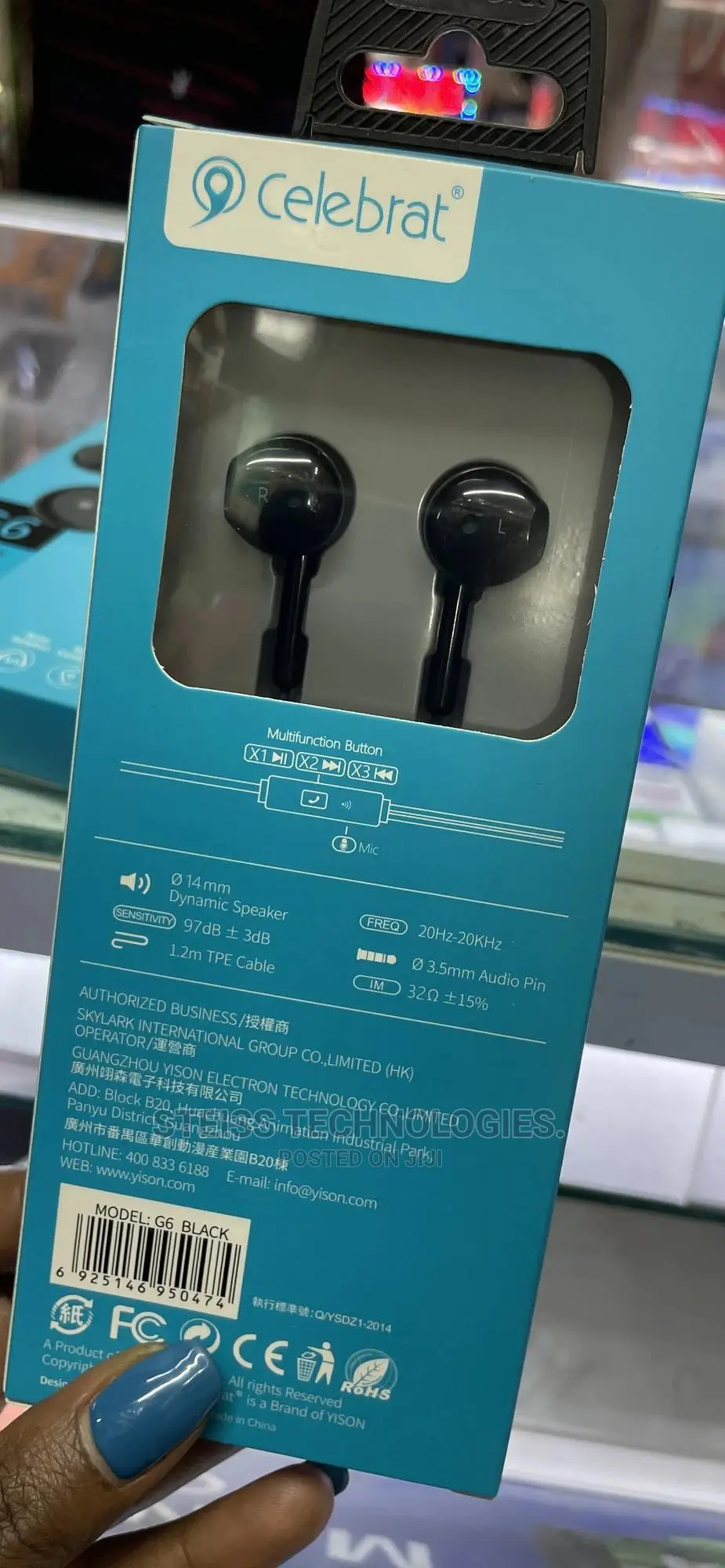 Celebrat G6 Earphones