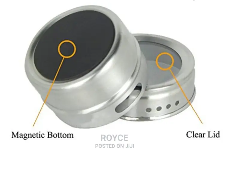 6pc Magnetic Spice Rack
