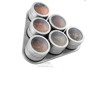 6pc Magnetic Spice Rack