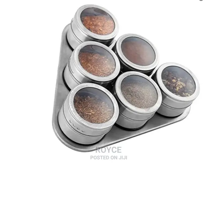 6pc Magnetic Spice Rack