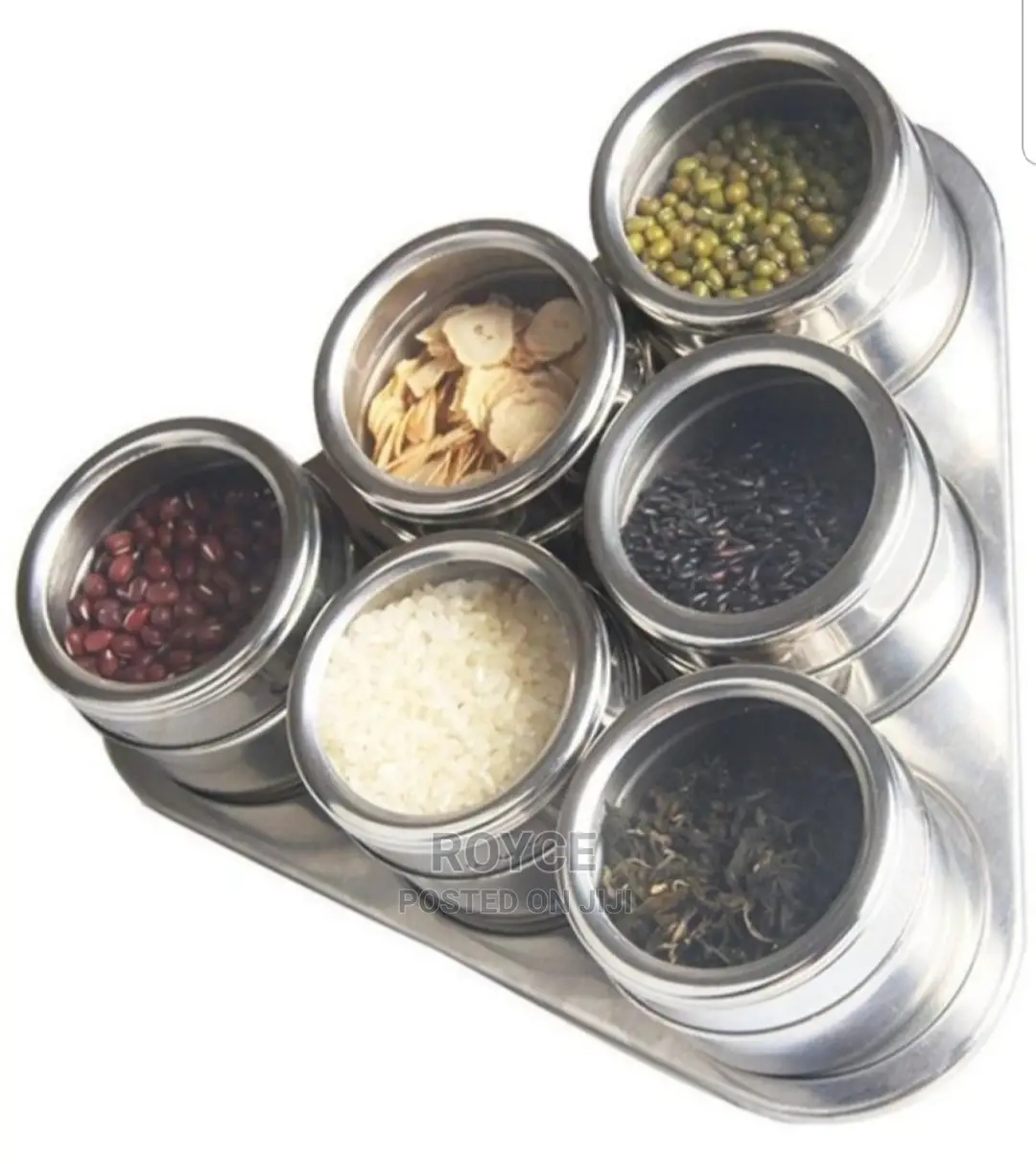 6pc Magnetic Spice Rack