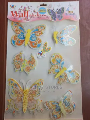 5d Butterfly Colourful Luminous Wall Sticker