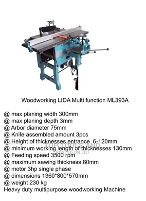 Lida Wood Working Multifunction 3hp 230kgs