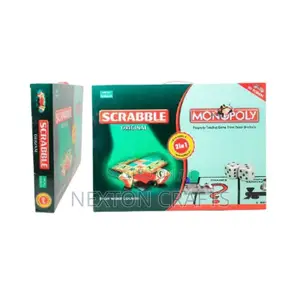 Monopoly+Scrabble 2 In 1 Pack Of Board Games