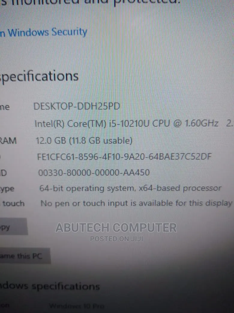 Desktop Computer HP AiO 22 12GB Intel Core I5 HDD 1T