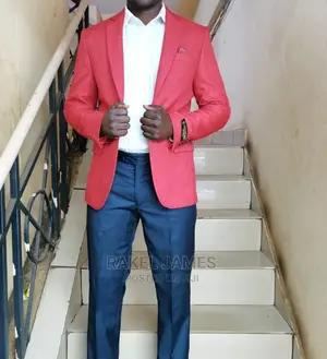 Red Men's Blazer