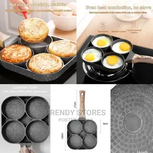 4 Slots Heavy Granite Non-Stick Pancake/Egg Pan