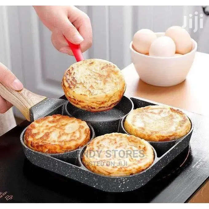 4 Slots Heavy Granite Non-Stick Pancake/Egg Pan
