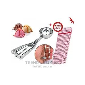 Ice Cream Scoop Spoon Plus Free Kitchen Towel