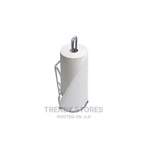 Serviette Roll Holder/ Paper Towel Napkin Holder - Silver