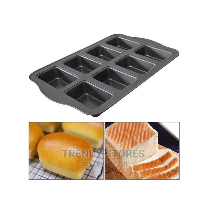 8hole Rectangular Bread Baking Tray