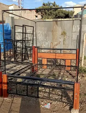 5by6 Metal Frame Bed Mahogany Stands With Net Stand