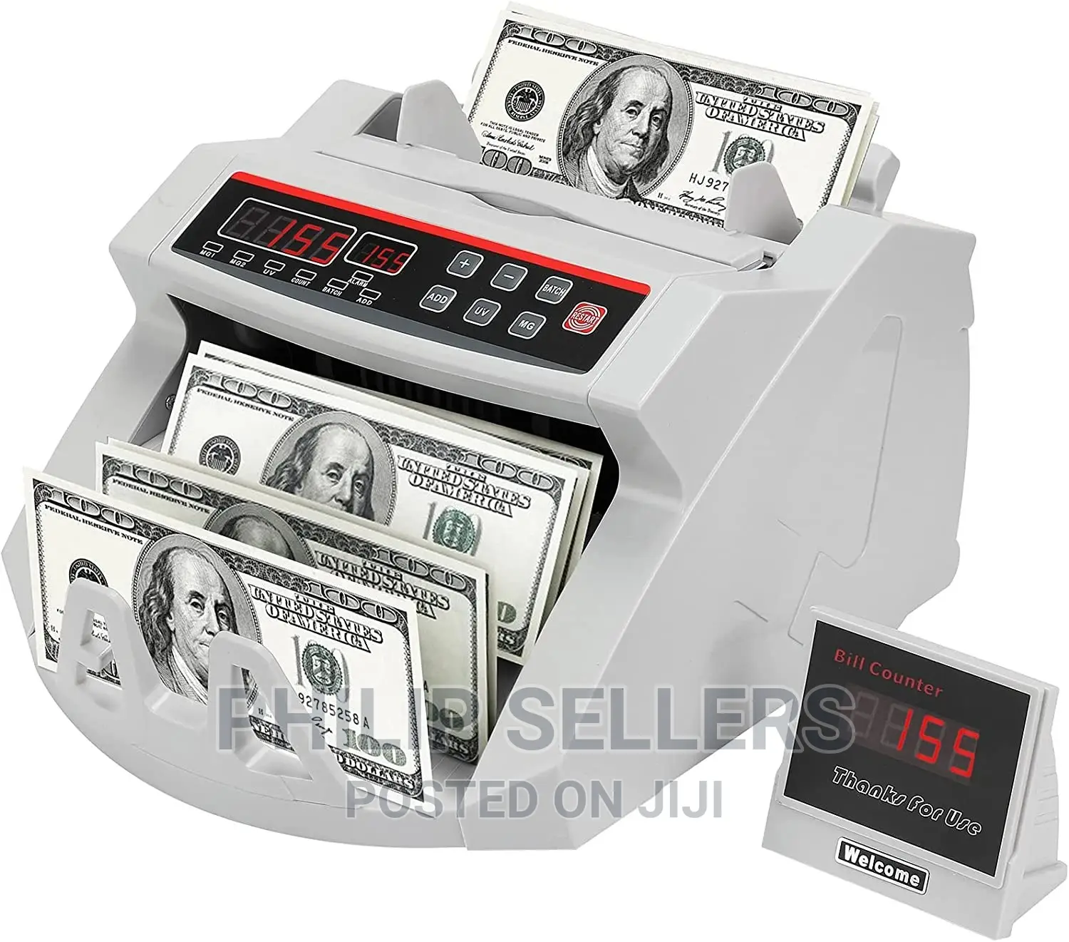 Electronic Multi Currency Banknote Counter Cash Counting Ma