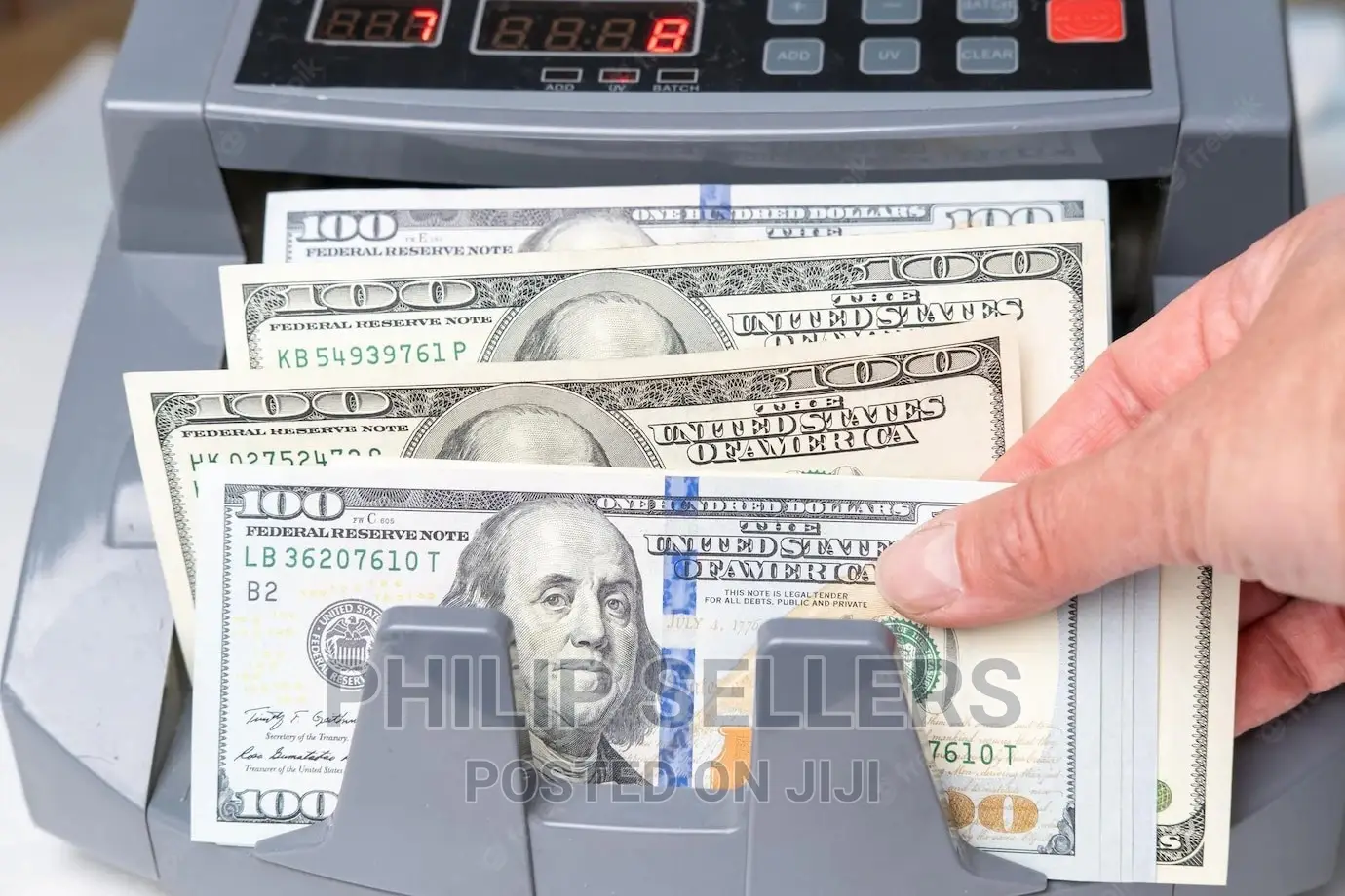 Electronic Multi Currency Banknote Counter Cash Counting Ma