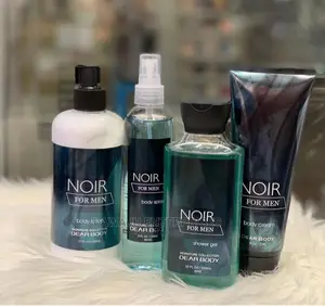 Noir for Men 4in1 Body Lotion, Splash, Cream +Shower Gel Set