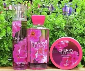 Cherry Blossom 3in1 Body Mist, Body Butter + Shower Gel Set