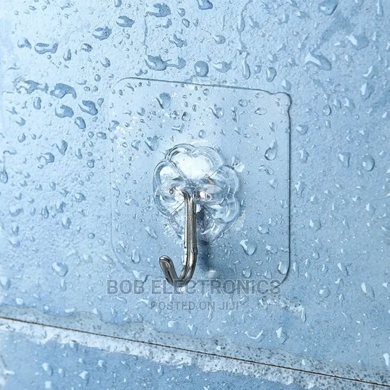 10pcs Clear Wall Self Adhesive Hooks