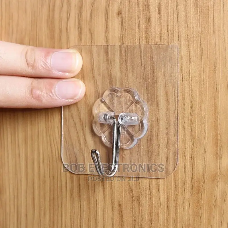 10pcs Clear Wall Self Adhesive Hooks