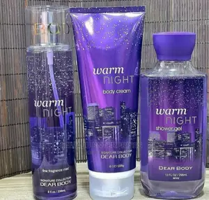 Warm Night 3in1 Body Mist, Body Cream +Shower Gel Set