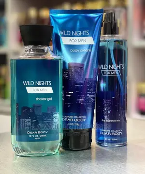 Wild Nights for Men 3in1 Body Mist, Body Cream +Shower Gel
