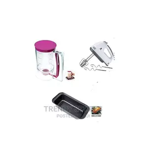 Nunix Electric Hand Mixer+ Batter Dispenser +Baking Tin