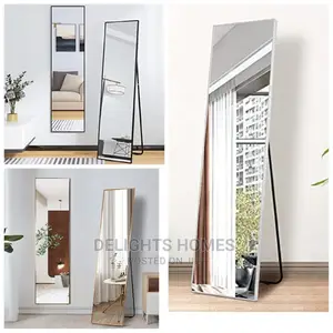 Stand Alone Mirrors With Metallic Frame