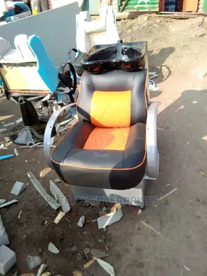 Executive Leather Barber Shop and Salon Sink Chairs