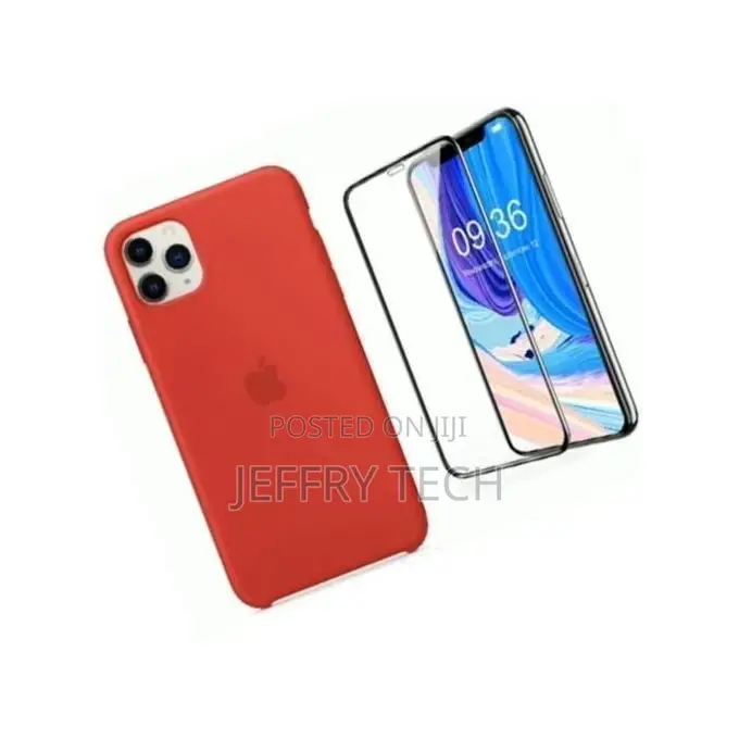 iPhone 11 Pro Max Back Case + Glass Screen Protector