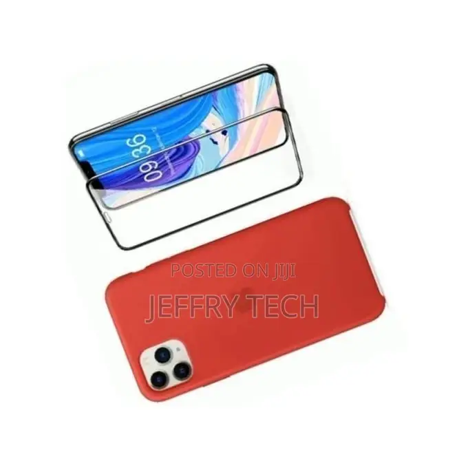 iPhone 11 Pro Max Back Case + Glass Screen Protector