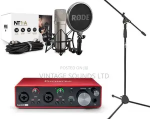 Rode Nt1-a Studio Condenser Microphone Set , Focusrite 2I2