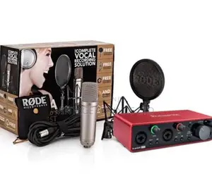 Rode Nt1ac Condenser Microphone ,Scarlet Focusrite 2I2