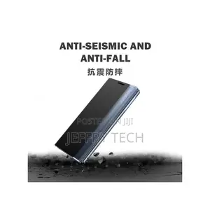 Samsung Galaxy Note 20 Ultra Side-Window Leather Case - Blac
