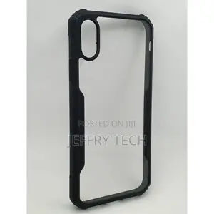 Apple iPhone X/Xs Cover With Soft Silicone Edges and Transpa