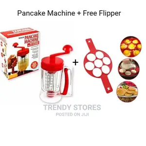 Manual Pancake Machine, Cake Batter Mix + Pancake Flipper