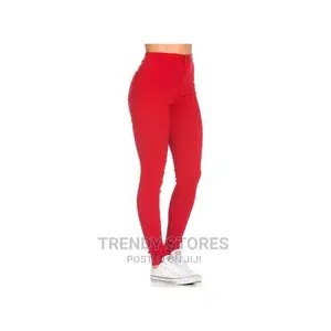 Red High Waist Jeans