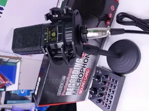 Professional Recording Microphone With Sound Card and Effect