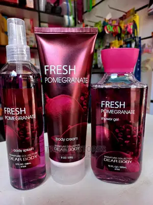Fresh Pomegranate- Body Lotion, Cream Shower Gel