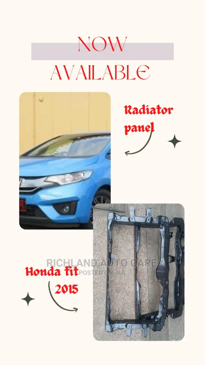 Radiator Panel Honda Fit 2015