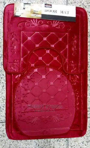 3pcs Non Slip, Absorbent Microfiber Bathroom Mat