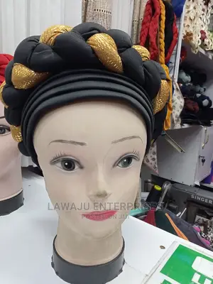Ladies Stylish Gele Headwrap Turban Bonnet