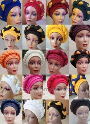 Ladies Stylish Gele Headwrap Turban Bonnet