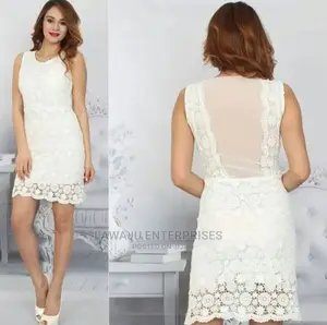 White Bodycon Dress - (Made in Turkey)