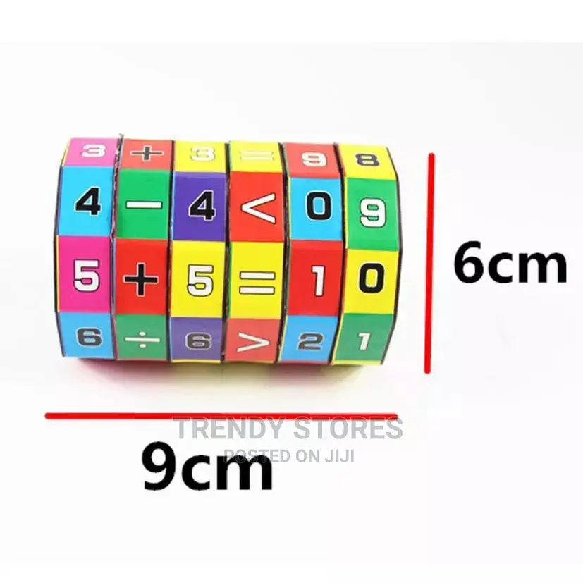 Mathematics Digital Number Cube