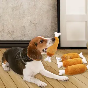 Fabric Chicken Leg Squeaky Chew Dog Toy