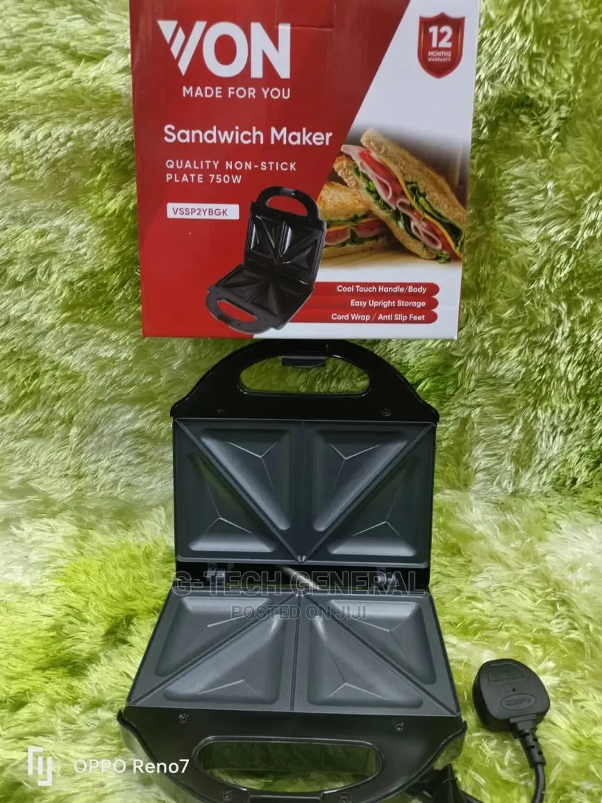 VON HS2YGS/VSSP2YBGX -Two Slice Sandwich Maker