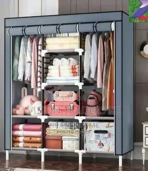 3 Column Wooden Wardrobe