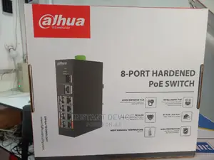Dahua 8 Port Hardened Poe Switch
