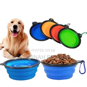 Outdoors Folding and Portable Silicone Dog Bowl